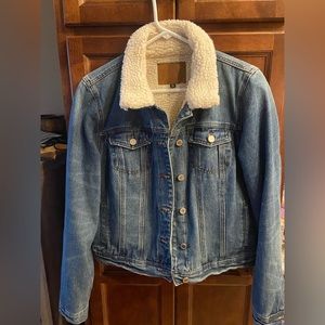 Sherpa lined jean jacket